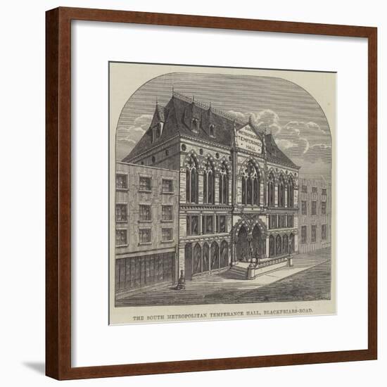 The South Metropolitan Temperance Hall, Blackfriars-Road-null-Framed Giclee Print