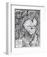 The South Pole, Detail from the "Mappamonde a Projection Cordiforme," 1531-Oronce Fine-Framed Giclee Print