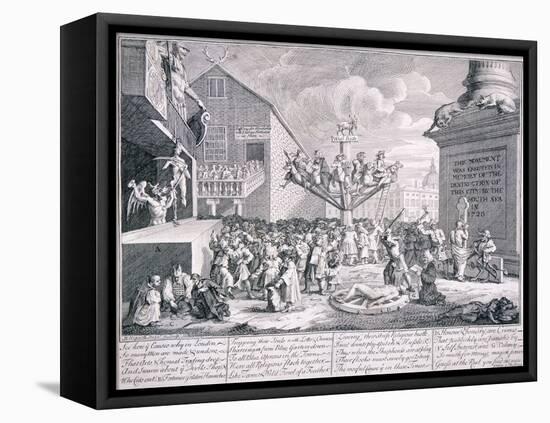 The South Sea Bubble, 1721-William Hogarth-Framed Stretched Canvas
