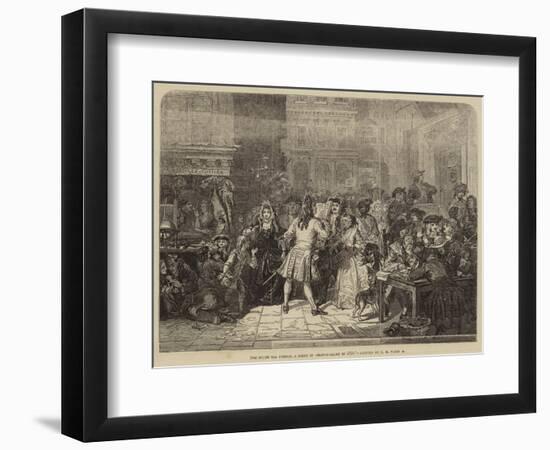 The South Sea Bubble, a Scene in Change-Alley in 1720-Edgar Melville Ward-Framed Giclee Print