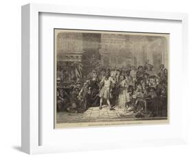 The South Sea Bubble, a Scene in Change-Alley in 1720-Edgar Melville Ward-Framed Giclee Print