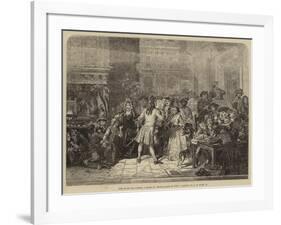 The South Sea Bubble, a Scene in Change-Alley in 1720-Edgar Melville Ward-Framed Giclee Print