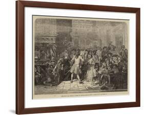 The South Sea Bubble, a Scene in Change-Alley in 1720-Edgar Melville Ward-Framed Giclee Print