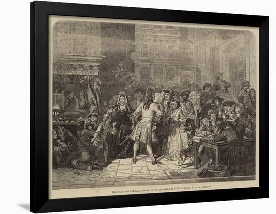 The South Sea Bubble, a Scene in Change-Alley in 1720-Edgar Melville Ward-Framed Giclee Print