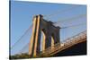 The south tower of the iconic Brooklyn Bridge, New York City, New York-Greg Probst-Stretched Canvas