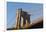 The south tower of the iconic Brooklyn Bridge, New York City, New York-Greg Probst-Framed Photographic Print