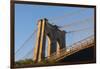 The south tower of the iconic Brooklyn Bridge, New York City, New York-Greg Probst-Framed Photographic Print