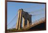 The south tower of the iconic Brooklyn Bridge, New York City, New York-Greg Probst-Framed Photographic Print