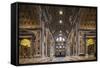 The South Transept of St. Peter's Basilica-Cahir Davitt-Framed Stretched Canvas