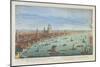 The South West Prospect of London, from Somerset Gardens to the Tower-Thomas Bowles-Mounted Giclee Print