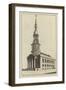 The South West Prospect of the Church of St Leonard, Shoreditch-null-Framed Giclee Print