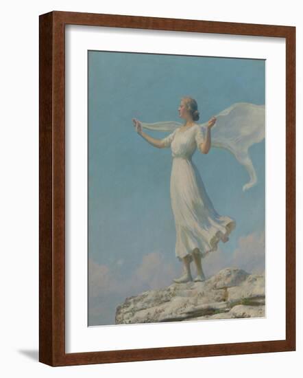 The South Wind-Charles Courtney Curran-Framed Premium Giclee Print