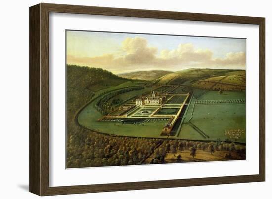 The Southeast Prospect of Hampton Court, Herefordshire, c.1699-Leonard Knyff-Framed Giclee Print