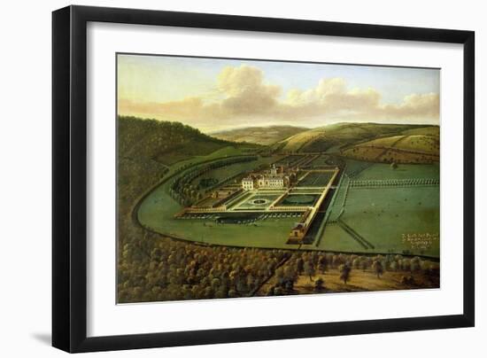 The Southeast Prospect of Hampton Court, Herefordshire, c.1699-Leonard Knyff-Framed Giclee Print