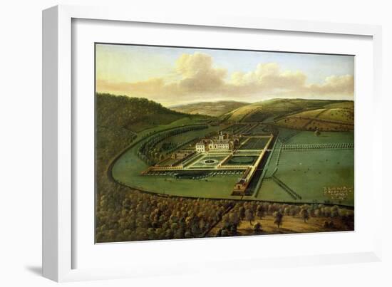 The Southeast Prospect of Hampton Court, Herefordshire, c.1699-Leonard Knyff-Framed Giclee Print