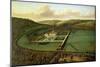 The Southeast Prospect of Hampton Court, Herefordshire, c.1699-Leonard Knyff-Mounted Giclee Print