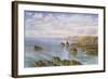 The Southern Coast of Guernsey, 1875 (W/C on Paper)-John Brett-Framed Giclee Print