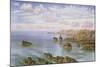 The Southern Coast of Guernsey, 1875 (W/C on Paper)-John Brett-Mounted Giclee Print