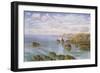 The Southern Coast of Guernsey, 1875 (W/C on Paper)-John Brett-Framed Giclee Print