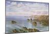 The Southern Coast of Guernsey, 1875 (W/C on Paper)-John Brett-Mounted Giclee Print