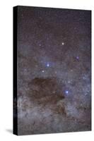 The Southern Cross and Coalsack Nebula in Crux-null-Stretched Canvas