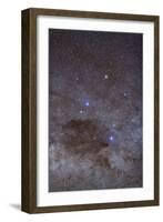 The Southern Cross and Coalsack Nebula in Crux-null-Framed Photographic Print