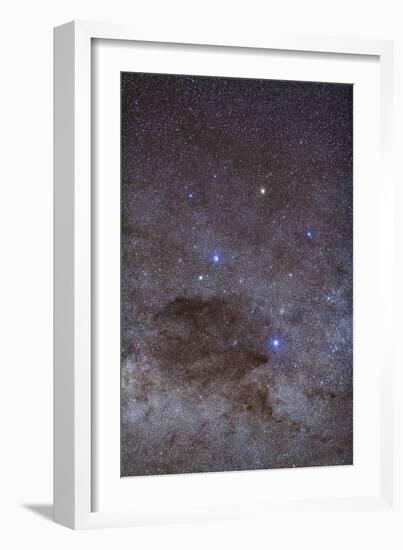 The Southern Cross and Coalsack Nebula in Crux-null-Framed Photographic Print