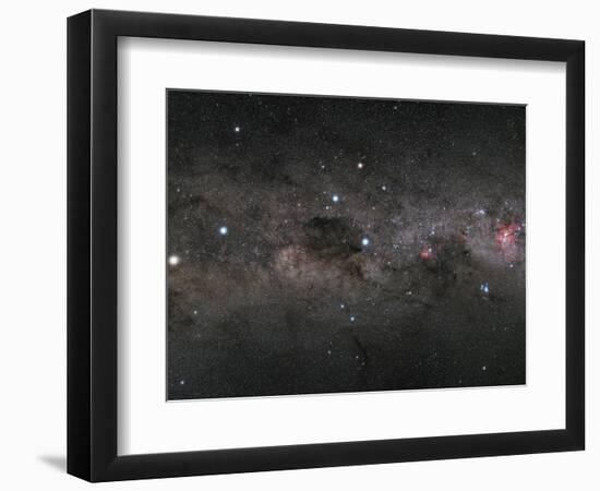 The Southern Cross and the Pointers in the Milky Way-null-Framed Photographic Print