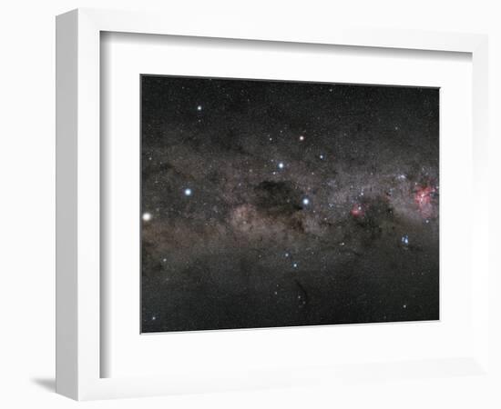 The Southern Cross and the Pointers in the Milky Way-null-Framed Photographic Print