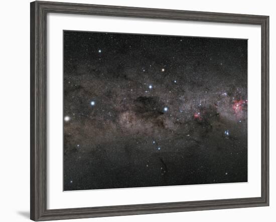 The Southern Cross and the Pointers in the Milky Way-null-Framed Photographic Print