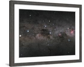 The Southern Cross and the Pointers in the Milky Way-null-Framed Photographic Print