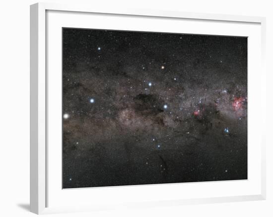 The Southern Cross and the Pointers in the Milky Way-null-Framed Photographic Print