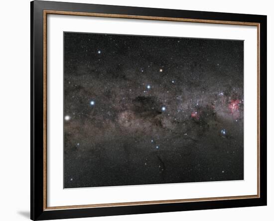 The Southern Cross and the Pointers in the Milky Way-null-Framed Photographic Print