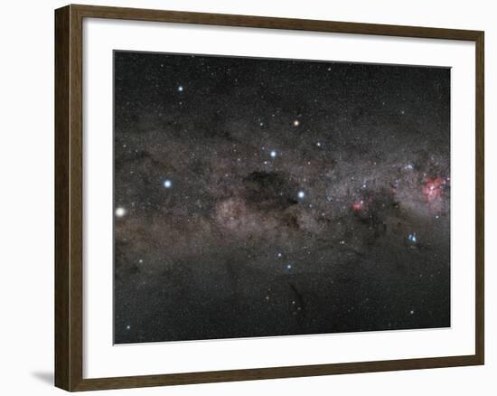 The Southern Cross and the Pointers in the Milky Way-null-Framed Photographic Print