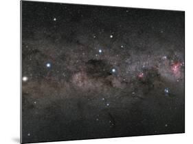 The Southern Cross and the Pointers in the Milky Way-null-Mounted Photographic Print