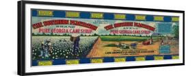 The Southern Plantation Syrup Label - Cairo, GA-Lantern Press-Framed Premium Giclee Print