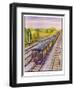 The Southern Railway's Electric Pullman Express the "Brighton Belle" Between London and Brighton-R.m. Clark-Framed Art Print