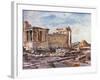 The Southern Side of the Erechtheum, with the Foundations of the Earlier Temple of Athena Polias-John Fulleylove-Framed Giclee Print