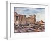 The Southern Side of the Erechtheum, with the Foundations of the Earlier Temple of Athena Polias-John Fulleylove-Framed Giclee Print