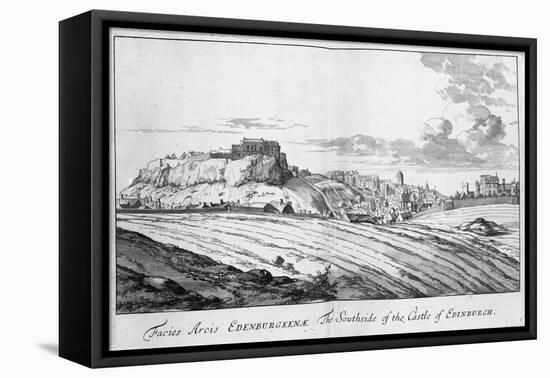 The Southside of the Castle of Edinburgh, from 'Theatrum Scotiae' by John Slezer, 1693-John Slezer-Framed Stretched Canvas