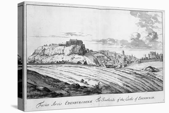 The Southside of the Castle of Edinburgh, from 'Theatrum Scotiae' by John Slezer, 1693-John Slezer-Stretched Canvas