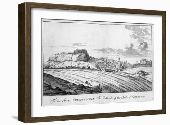 The Southside of the Castle of Edinburgh, from 'Theatrum Scotiae' by John Slezer, 1693-John Slezer-Framed Giclee Print