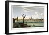 The Southwark Iron Bridge, London, 1822-null-Framed Giclee Print