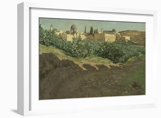 The Southwest Corner of the Esplanade of the Haram-James Jacques Joseph Tissot-Framed Giclee Print