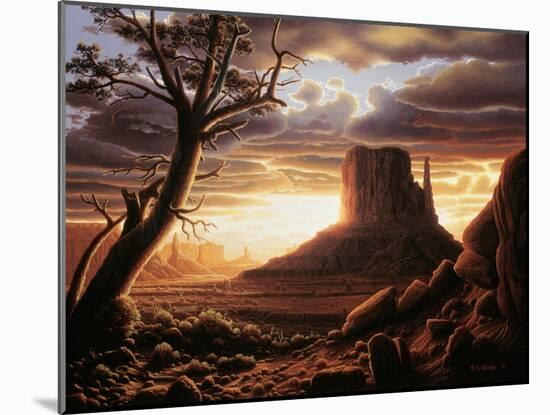 The Southwest Sun-R.W. Hedge-Mounted Giclee Print