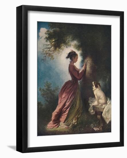 'The Souvenir (Le chiffre d'amour)', c1775-80, (1911)-Jean-Honore Fragonard-Framed Giclee Print