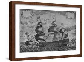 'The Sovereign of the Seas', c1637-J Payne-Framed Giclee Print