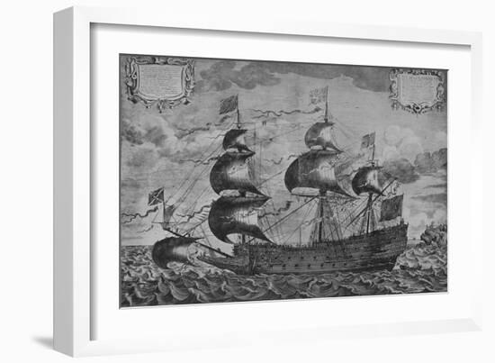'The Sovereign of the Seas', c1637-J Payne-Framed Giclee Print