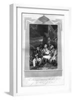 The Sovereigns Returning Thanks to God for the Victory of Leipzig, 1816-T Wallis-Framed Giclee Print