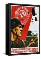 The Soviet People Know How to Defend, 1937-null-Framed Stretched Canvas